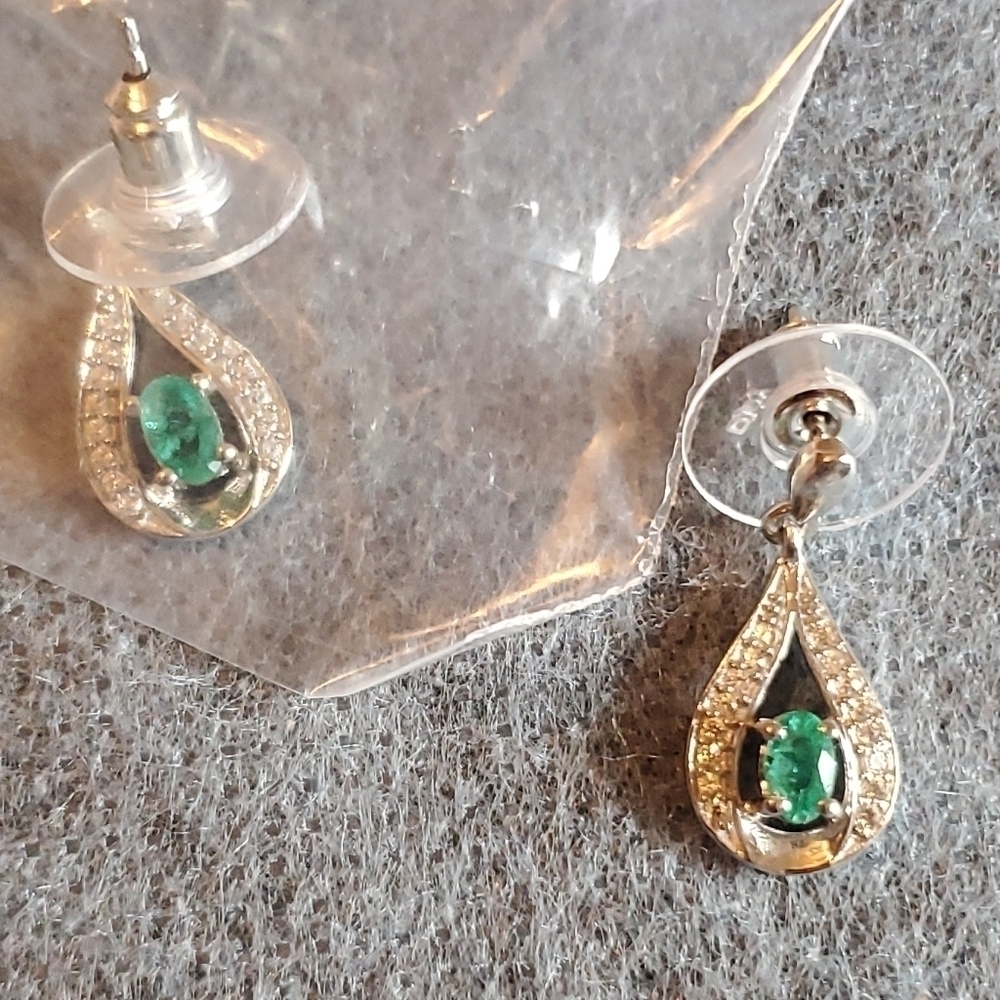 Kagen Zambian Zircon Dangle Earrings 0.50 ctw